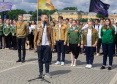 Торжественная линейка студенческих отрядов прошла 3 июля на Сенатской площади