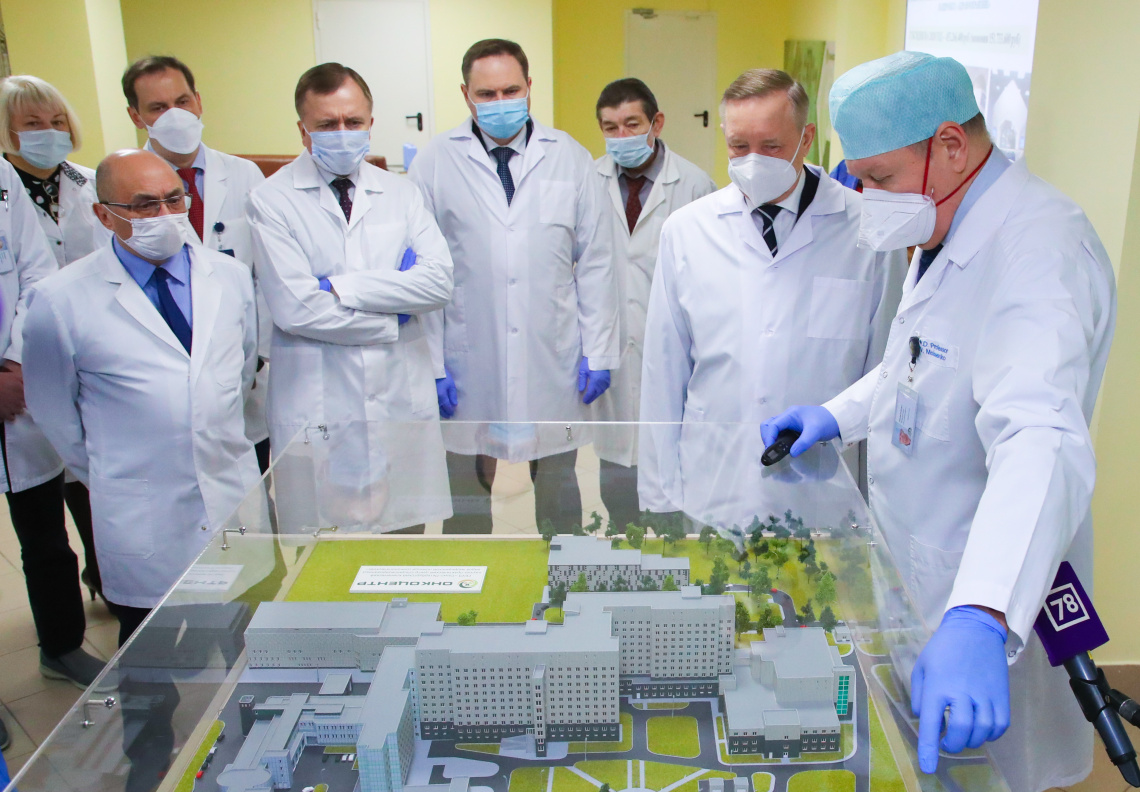 Строительство нового амбулаторного комплекса онкоцентра в Песочном завершится к 2022 году
